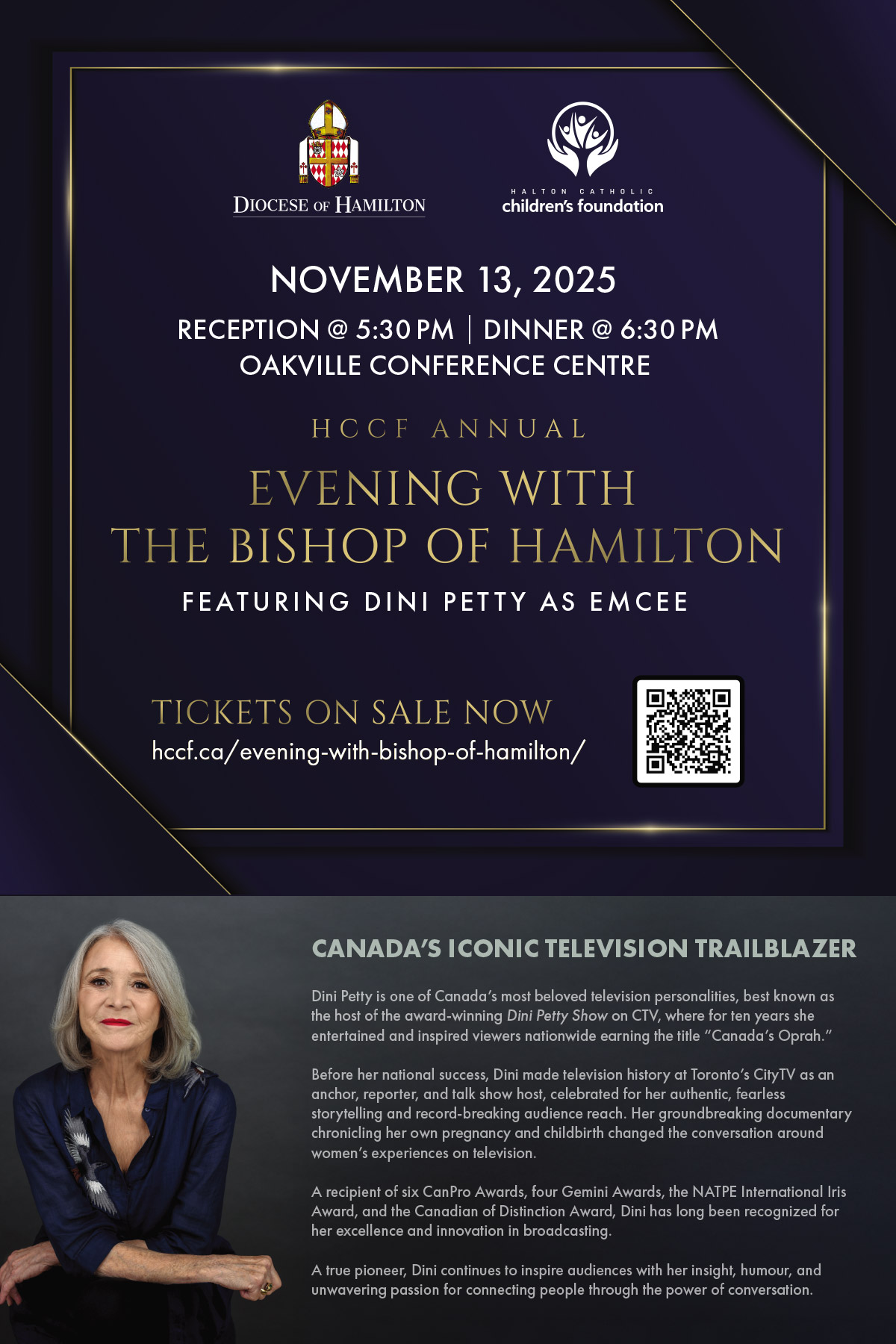 Evening with the Bishop of Hamilton promotional poster